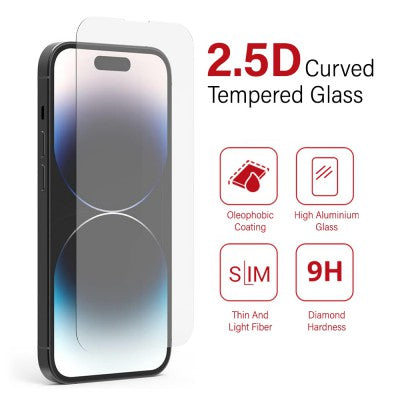 Clear Tempered Glass Screen Protector - iPhone