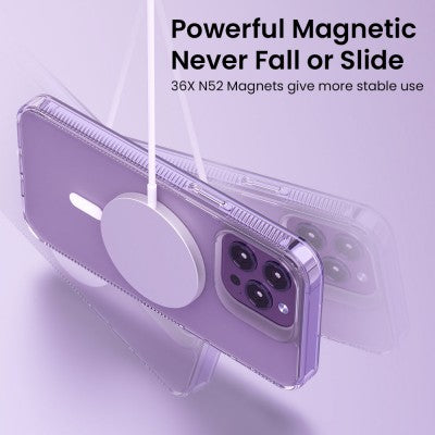 REDEFINE Clear Glimmer M+ Shockproof Magsafe Cover Case for iPhone 15 Pro