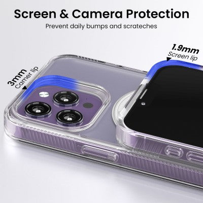 REDEFINE Clear Glimmer M+ Shockproof Magsafe Cover Case for iPhone 15 Pro