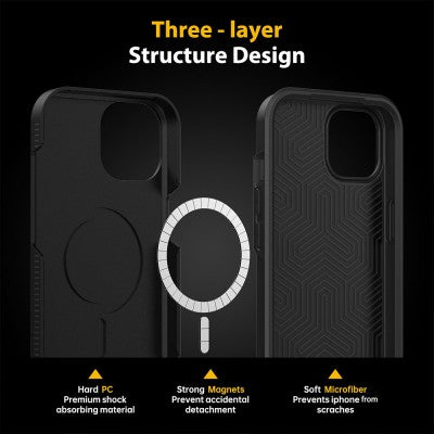 REDEFINE Powerful Magetic Force Protective Case for iPhone 15