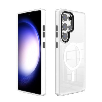 REDEFINE Metal Camera Lens Transparent Case Cover With Magnetic Ring for Samsung Galaxy S25 Edge