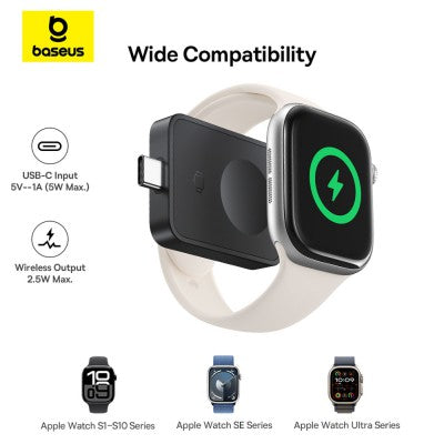 Baseus MagPro Magnetic Wireless Charger for Apple Watch -Black