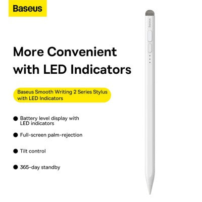 Baseus Smooth Writing 2 Series Styus Pen With LED Indicators (Active / Passive Version)