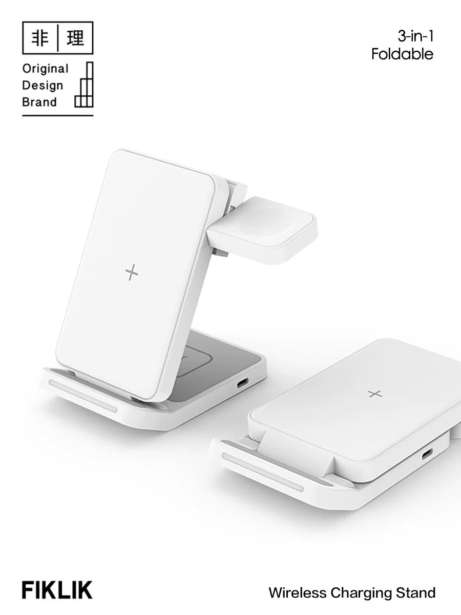 [15W] FIKLIK 3 in 1 Wireless Charger for Hawei Devices ( Phone / Earbud & Watch-Huawei only)