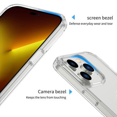 REDEFINE High Quality Acrylic + TPU Hybrid Transparent Case Cover With Magnetic Ring for iPhone 12 Pro Max