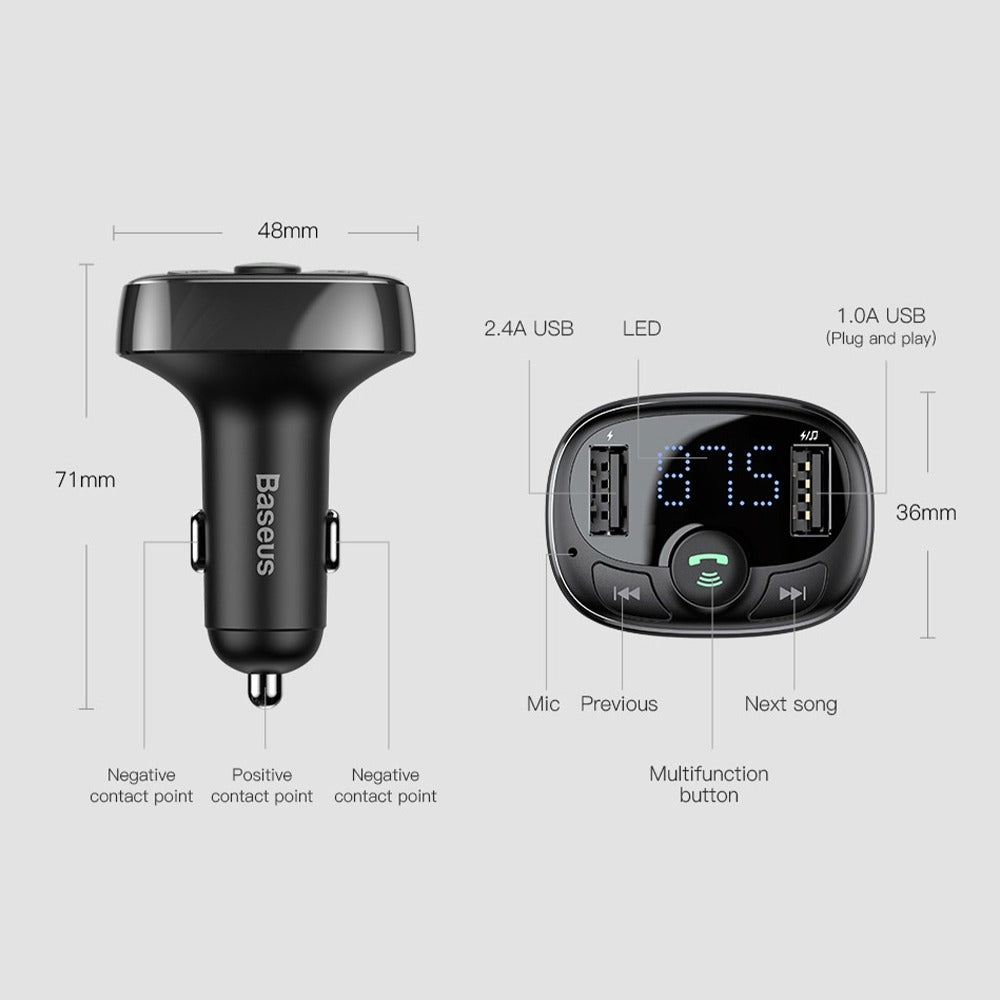 Baseus Bluetooth MP3 Car Charger