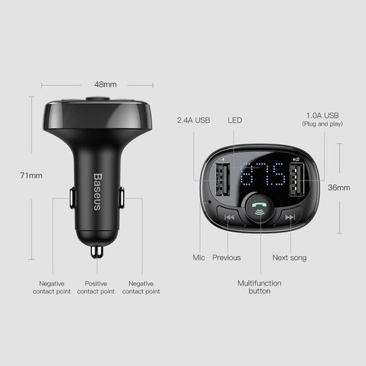 Baseus Bluetooth MP3 Car Charger
