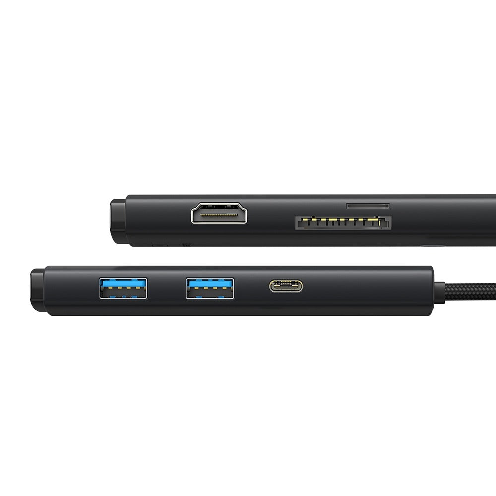 BASEUS 6-in-1 Type-C Docking Station (Type-C to HDMI+USB3.0*2+PD+SD/TF)