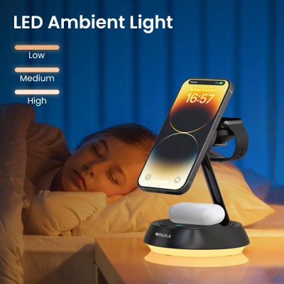 iQuick Twig 2 Multi Functions Wireless Charger With LED Ambient Light