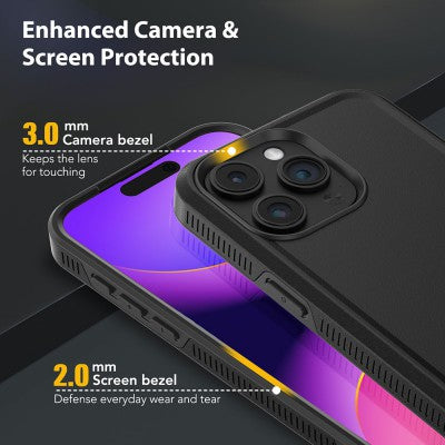 ADVENTURER Black Magetic Military Protective Case for iPhone 15 Pro Max