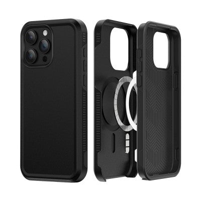 ADVENTURER Black Magetic Military Protective Case for iPhone 15 Pro Max