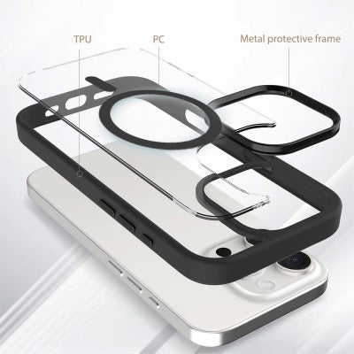 REDIFINE iPhone 17 Redefine Metal Camera Lens Transparent Case Cover With Magnetic Ring