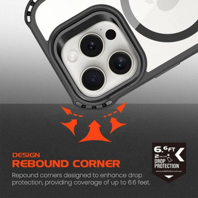 REDEFINE Rebound Drop Protection Case Cover With Magnetic Ring for iPhone 16 Pro